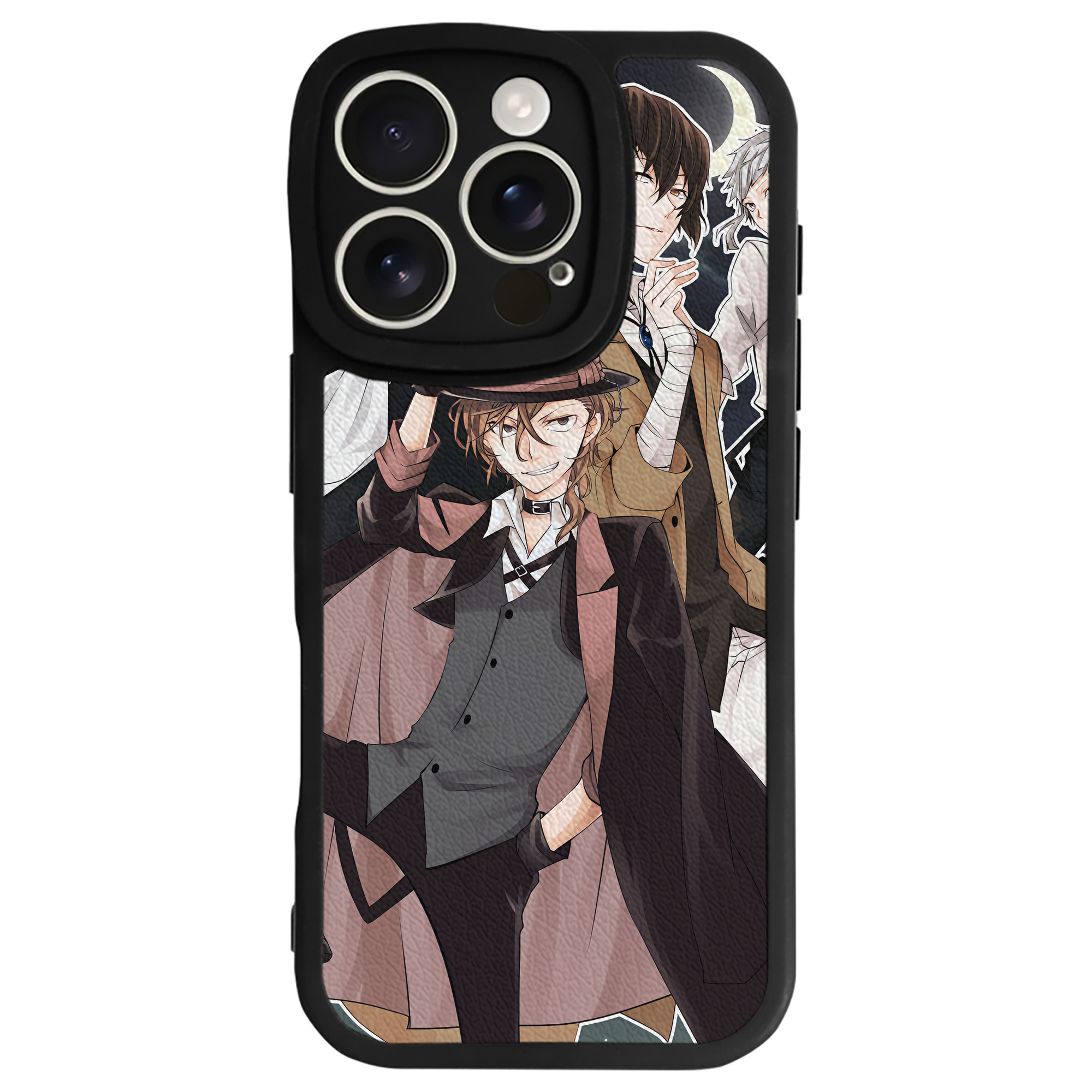 （画像用） 文豪ストレイドッグス Bungo Stray Dogs 【iPhone 16シリーズ対応】シリコンスマホケース（レザー調） 材質：シリコン